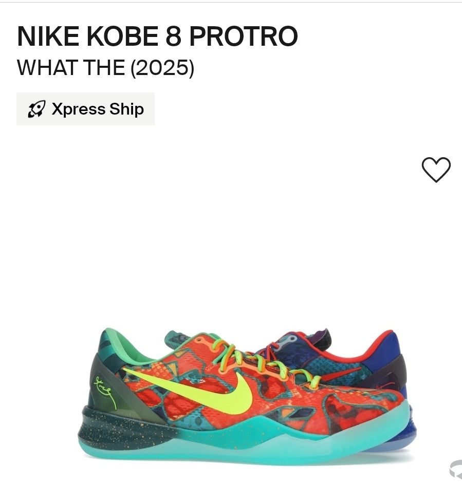 Nike Kobe 8 Protro What The