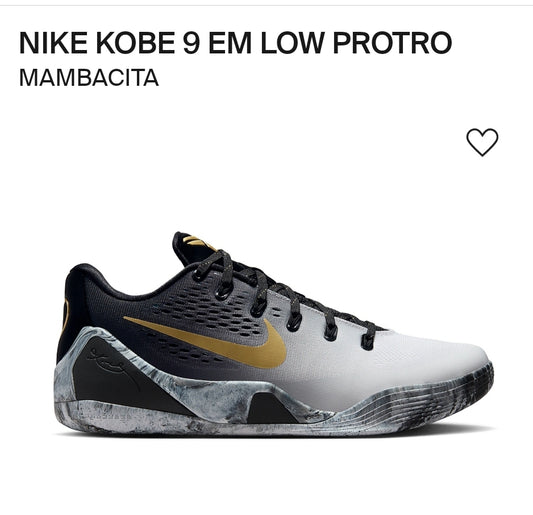 Nike Kobe 9 EM Low Protro Mambacita